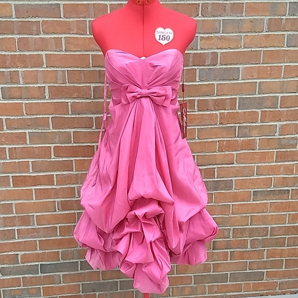 NWT sz M Milano pink bow dress